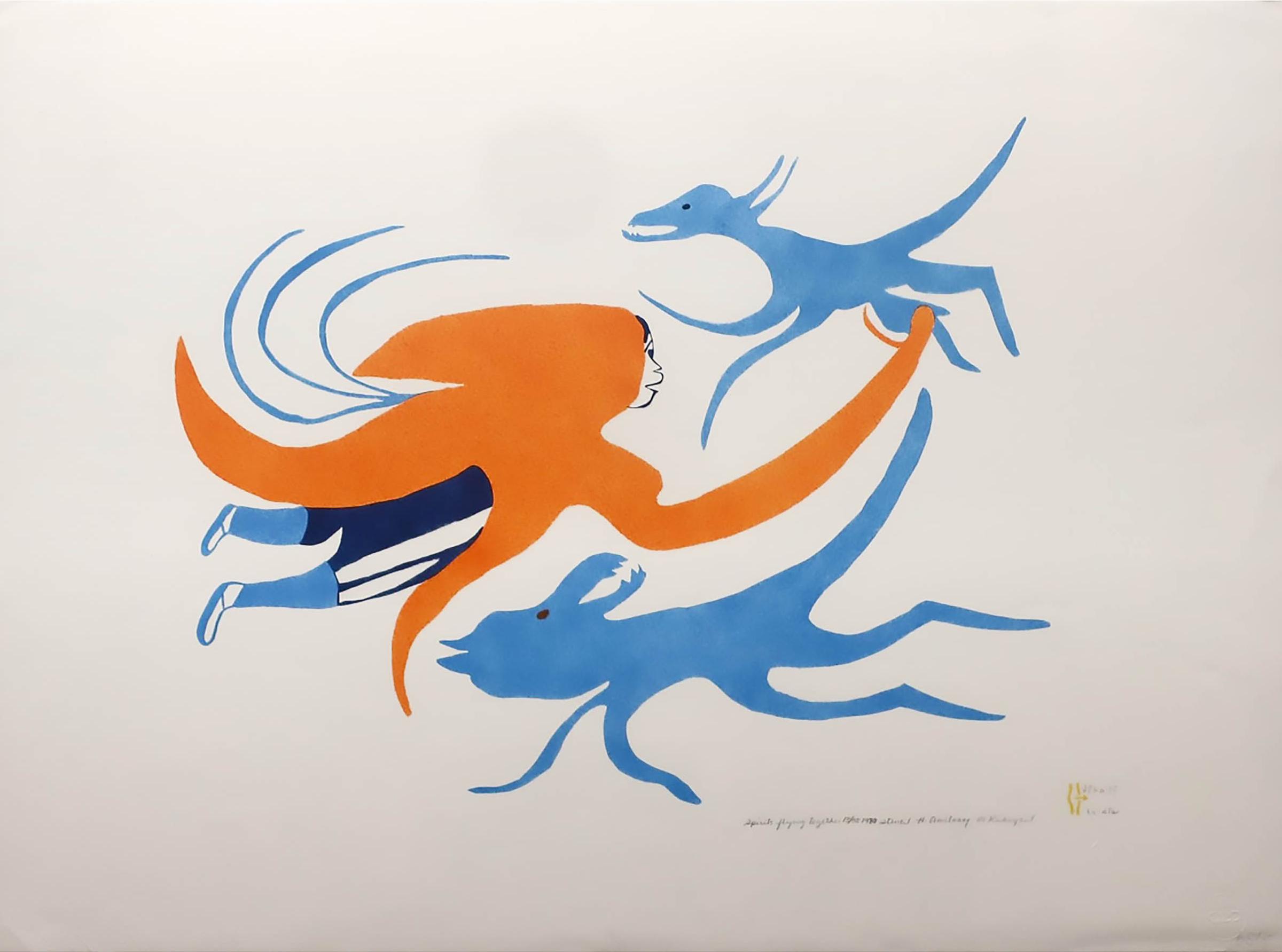 Myra Kukiiyaut (1929-2006) - Spirits Flying Together