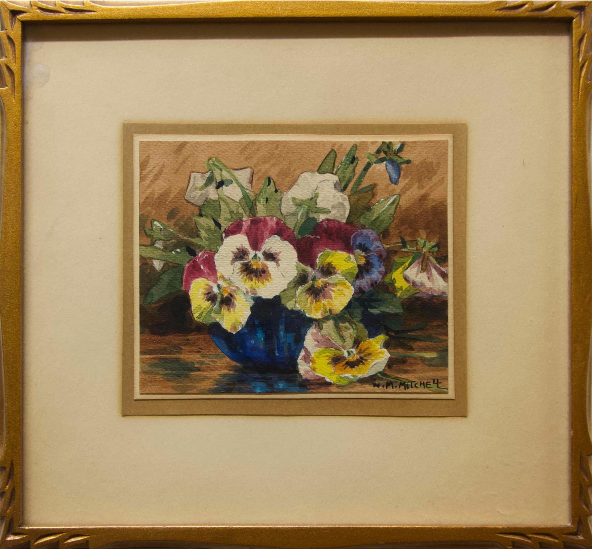 Willard Morse Mitchell (1879-1955) - Pansy Here And A Pansy There