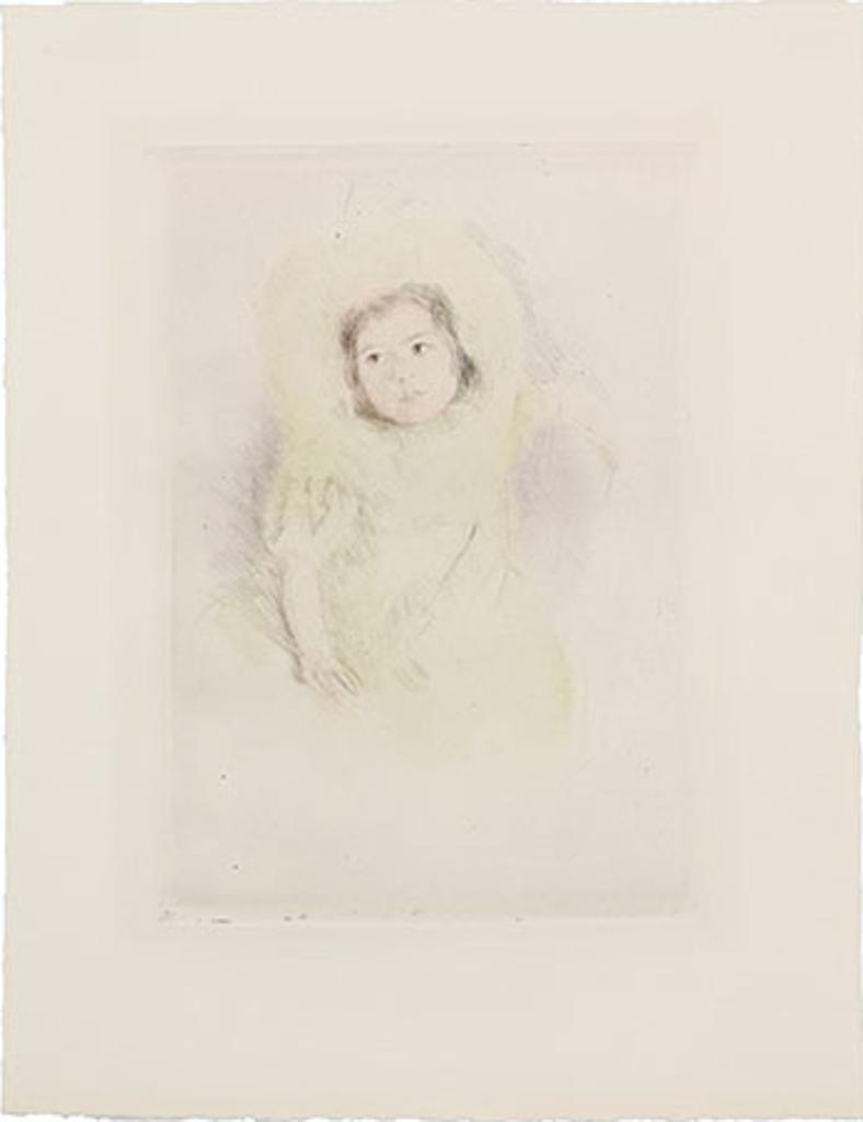 Mary Cassatt (1844-1926) - Margot Wearing a Bonnet (No. 1)