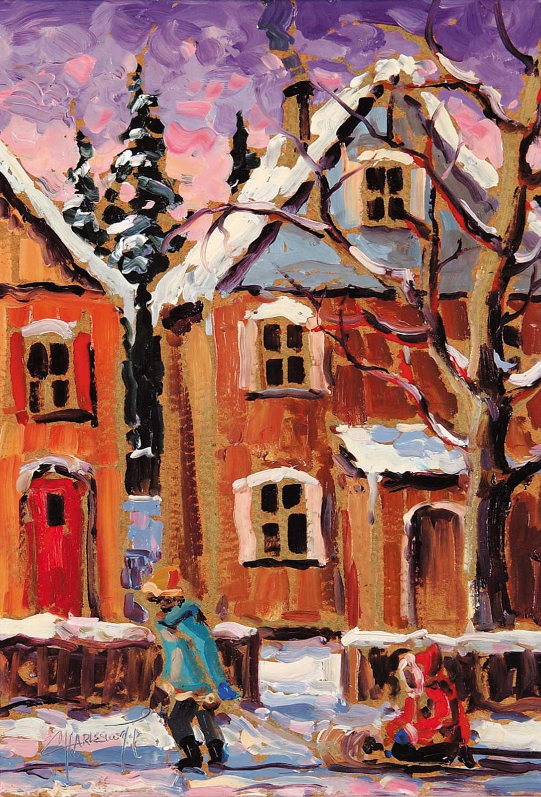 Rod Charlesworth (1955) - Winter Street Scene [Hamilton]