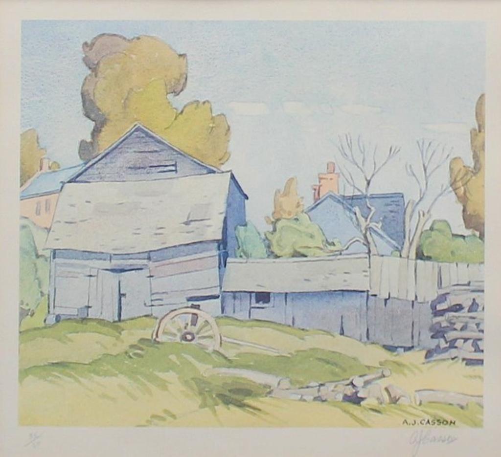 Alfred Joseph (A.J.) Casson (1898-1992) - Backyards