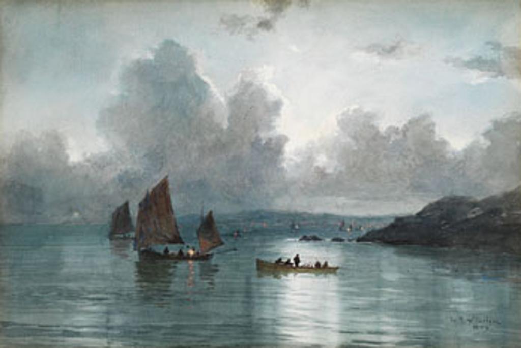 Lucius Richard O'Brien (1832-1899) - Herring Boats, St. Ives Bay