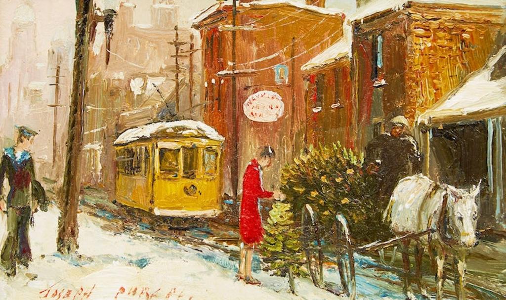 Joseph Douglas Purcell (1927-2015) - Winter Street Scene