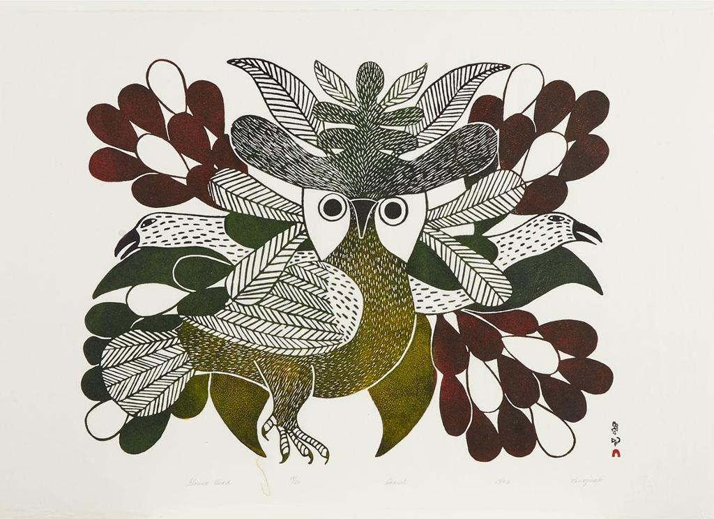 Kenojuak Ashevak (1927-2013) - Flower Bird
