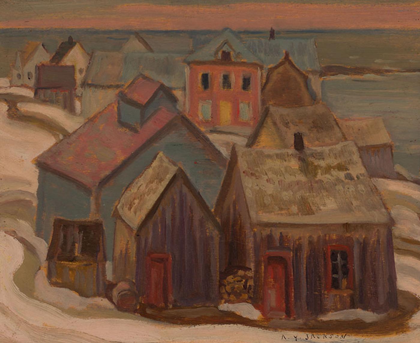 Alexander Young (A. Y.) Jackson (1882-1974) - Village in Winter