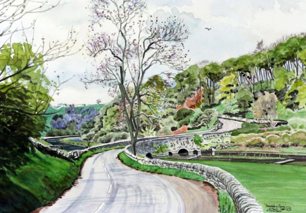 M.J. Stanfield - Dovedale In Spring; 1989