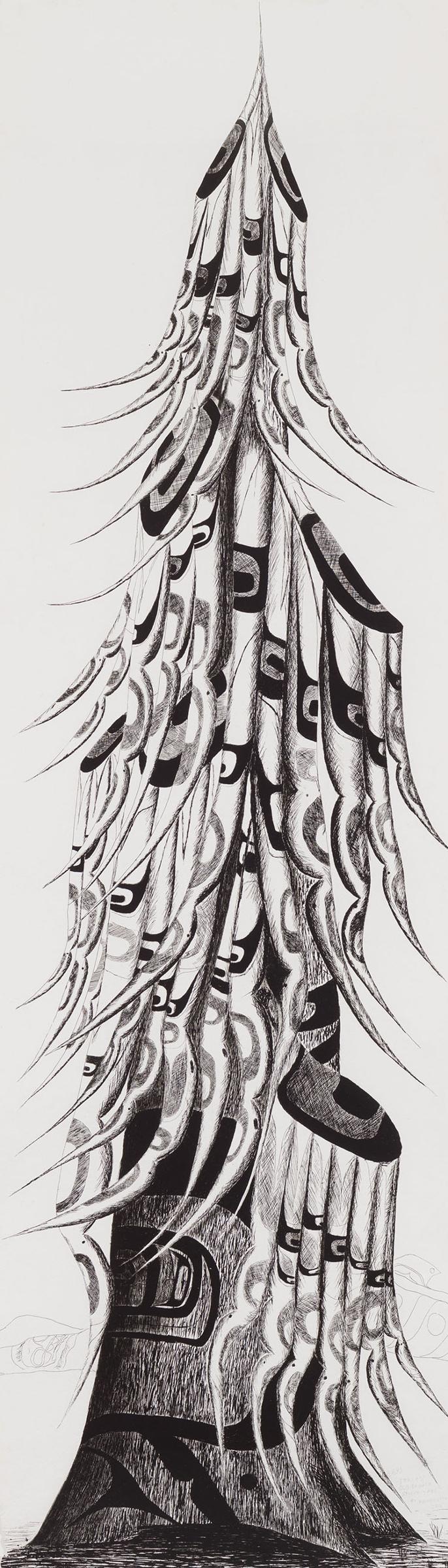 Lawrence Paul Yuxweluptun (1957) - The Last Old Growth Spirit Tree