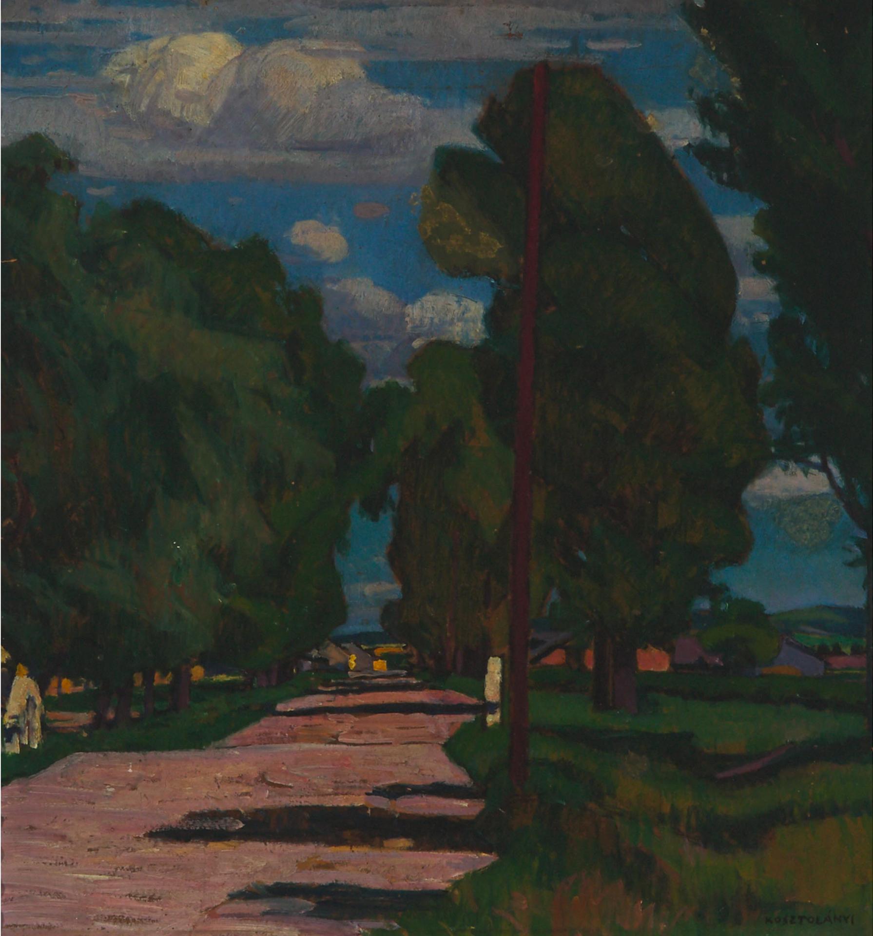Gyula Kosztolányi Kann (1868) - Országút (Country Road), Ca. 1918