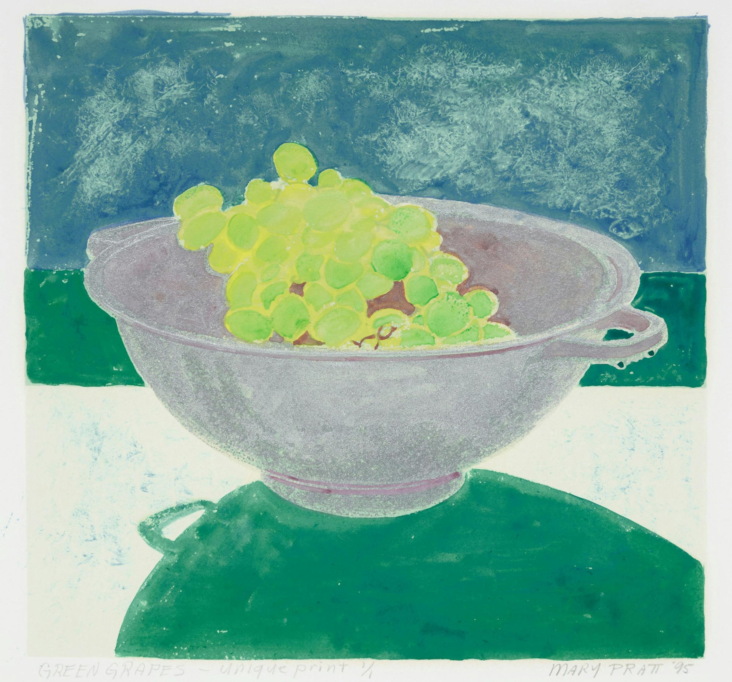 Mary Frances West Pratt (1935-2018) - Green Grapes