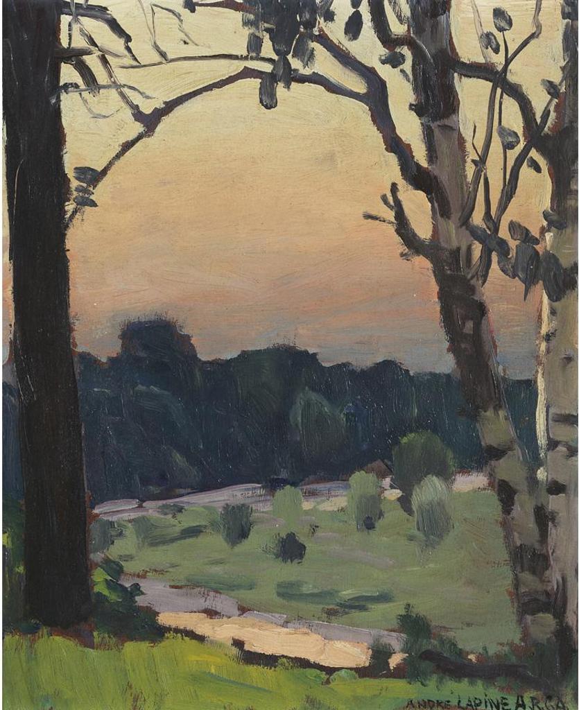 Andreas Christian Gottfried (André) Lapine (1866-1952) - Landscape At Sunset