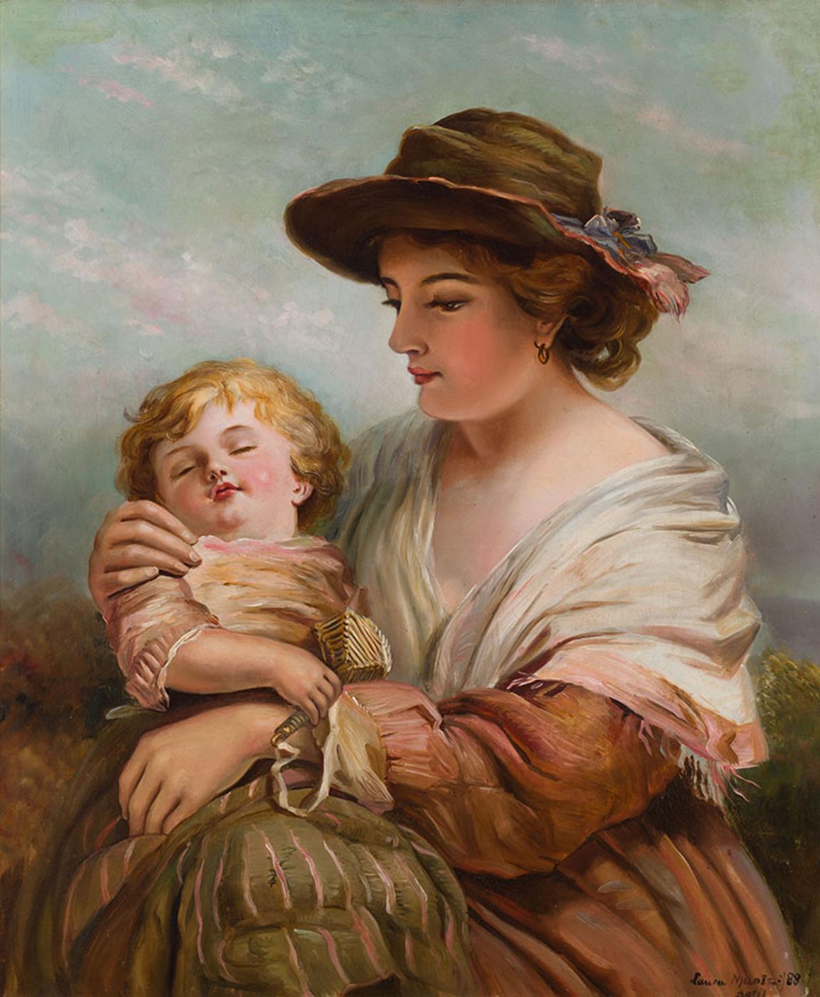 Laura Adelaine Muntz Lyall (1860-1930) - Mother and Child