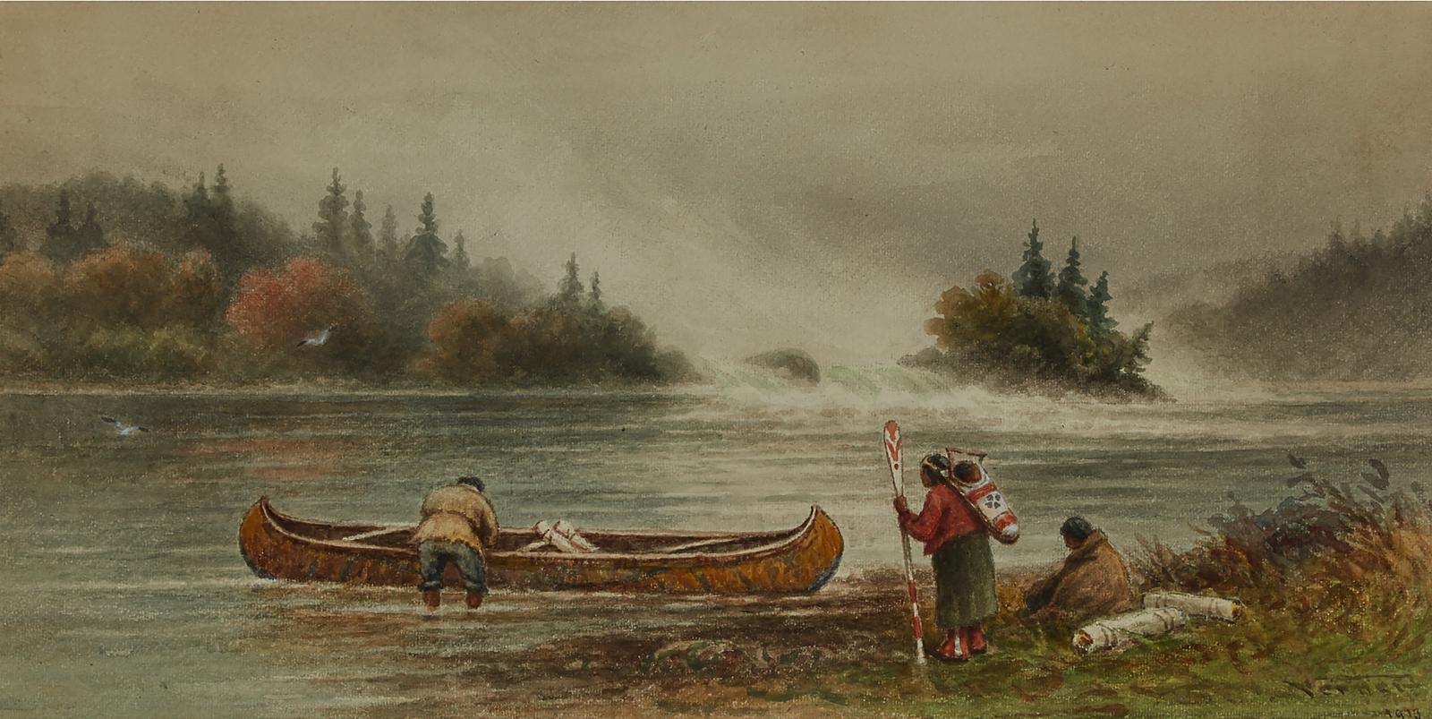 Frederick Arthur Verner (1836-1928) - Long Sault, Rainy River, 1913