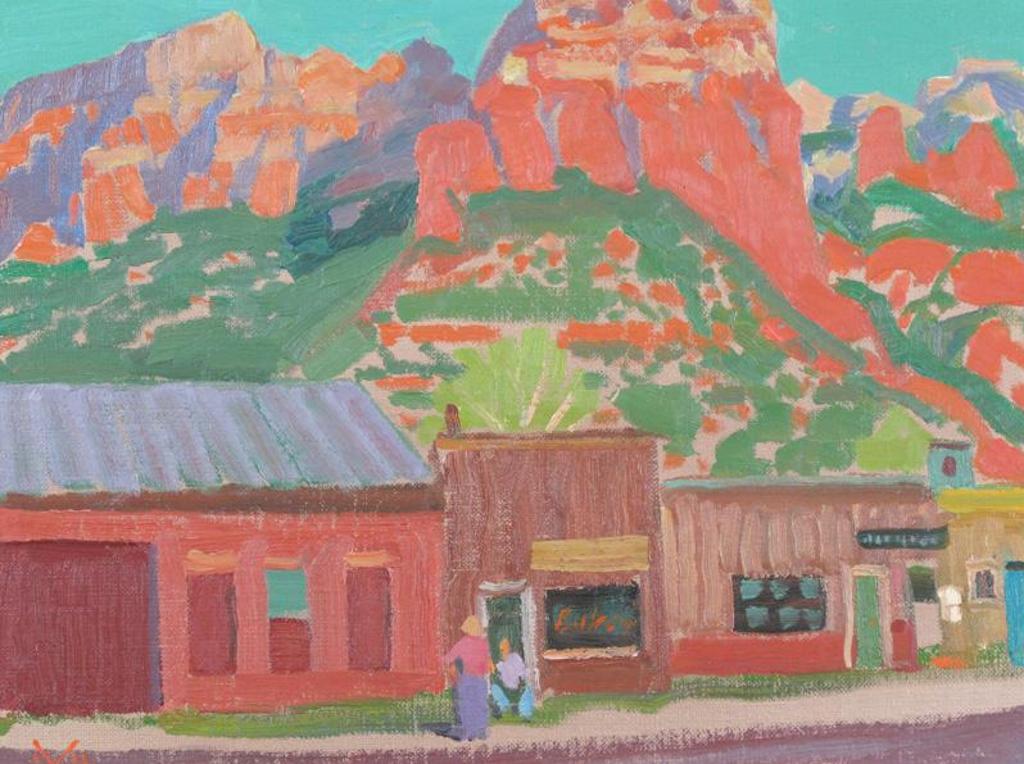 Illingworth Holey (Buck) Kerr (1905-1989) - Back Street, Sedona, Arizona; 1977