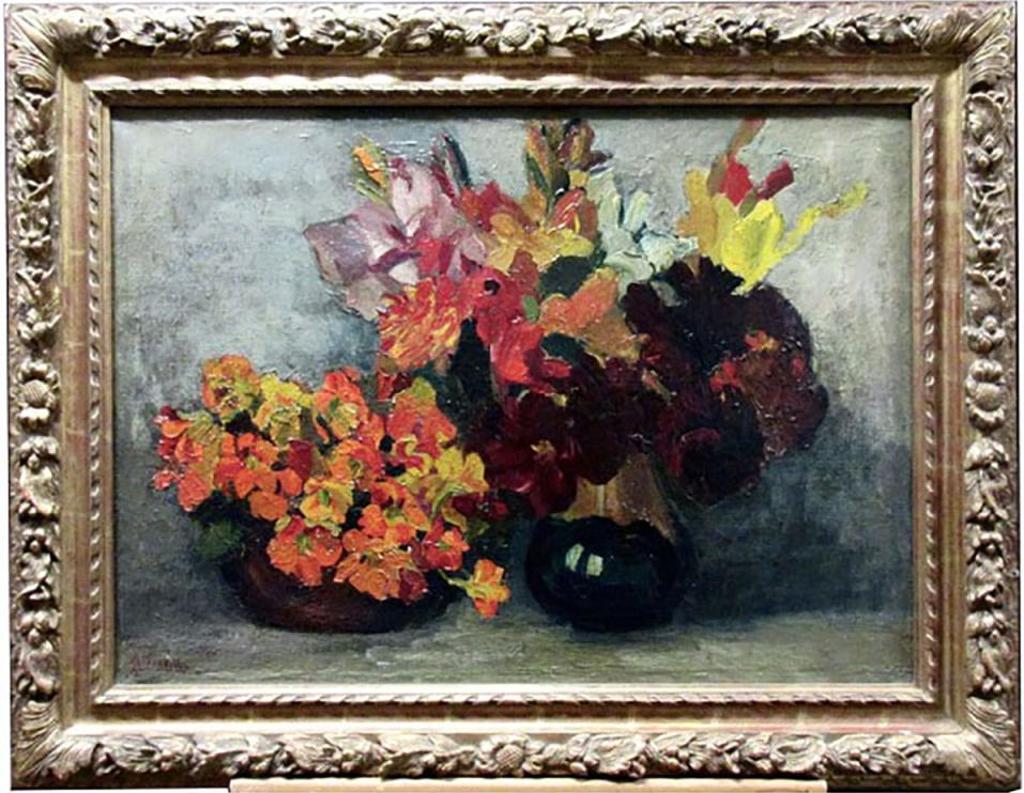 Johanna Hendrika Pieneman (1889-1986) - Still Life - Flowers In A Bowl And Vase