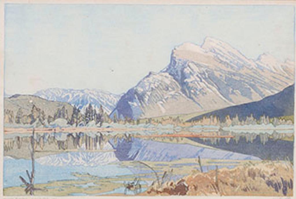 Walter Joseph (W.J.) Phillips (1884-1963) - Mount Rundle, Second State