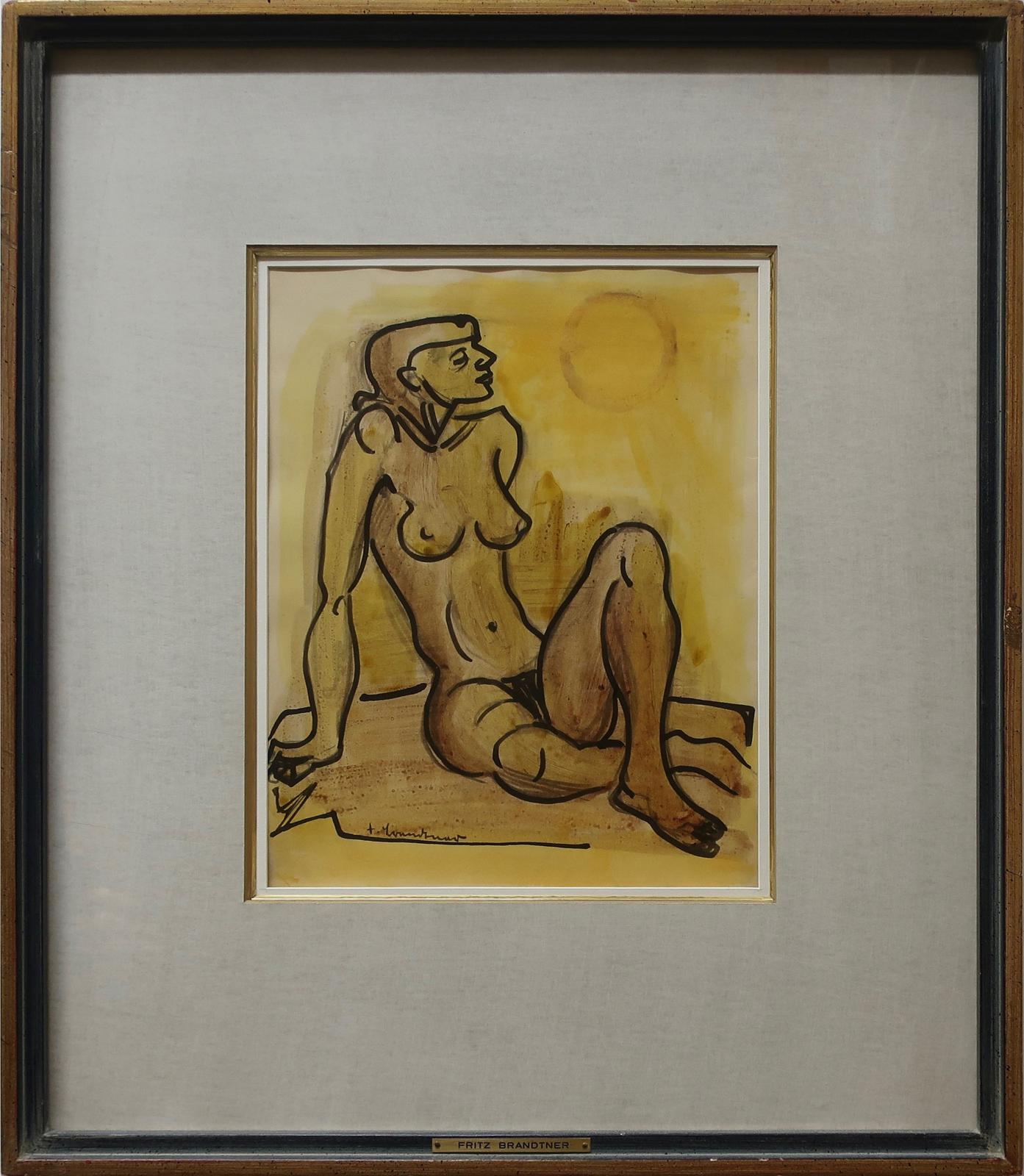 Fritz Brandtner (1896-1969) - Seated Nude