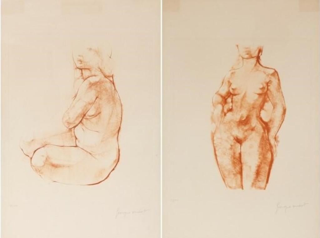 Georges Oudot (1928-2004) - Two lithographs of nudes