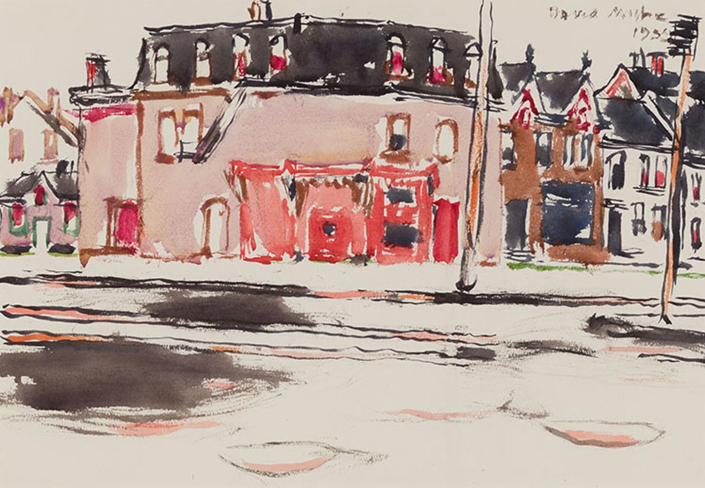 David Browne Milne (1882-1953) - Corner Store