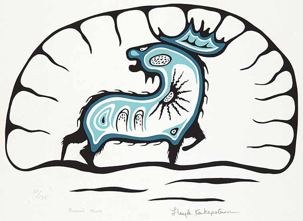 Lloyd Kakepetum (1958) - Running Moose  #111/135