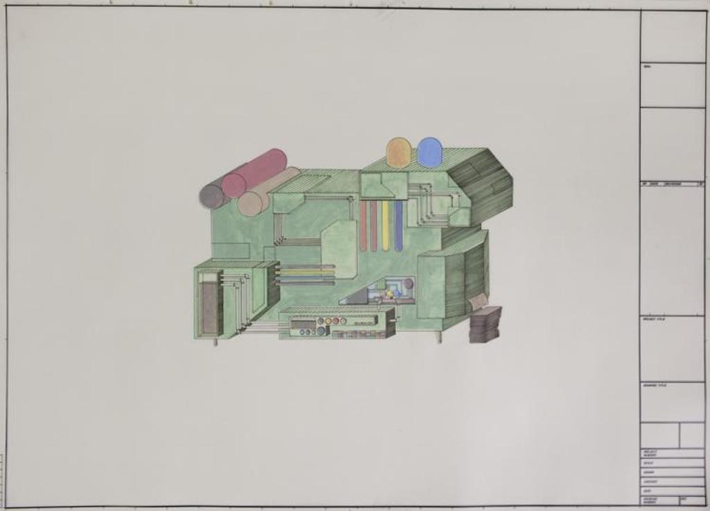 Jesse MacDonald - Untitled - Untitled (Coloured Blueprint)