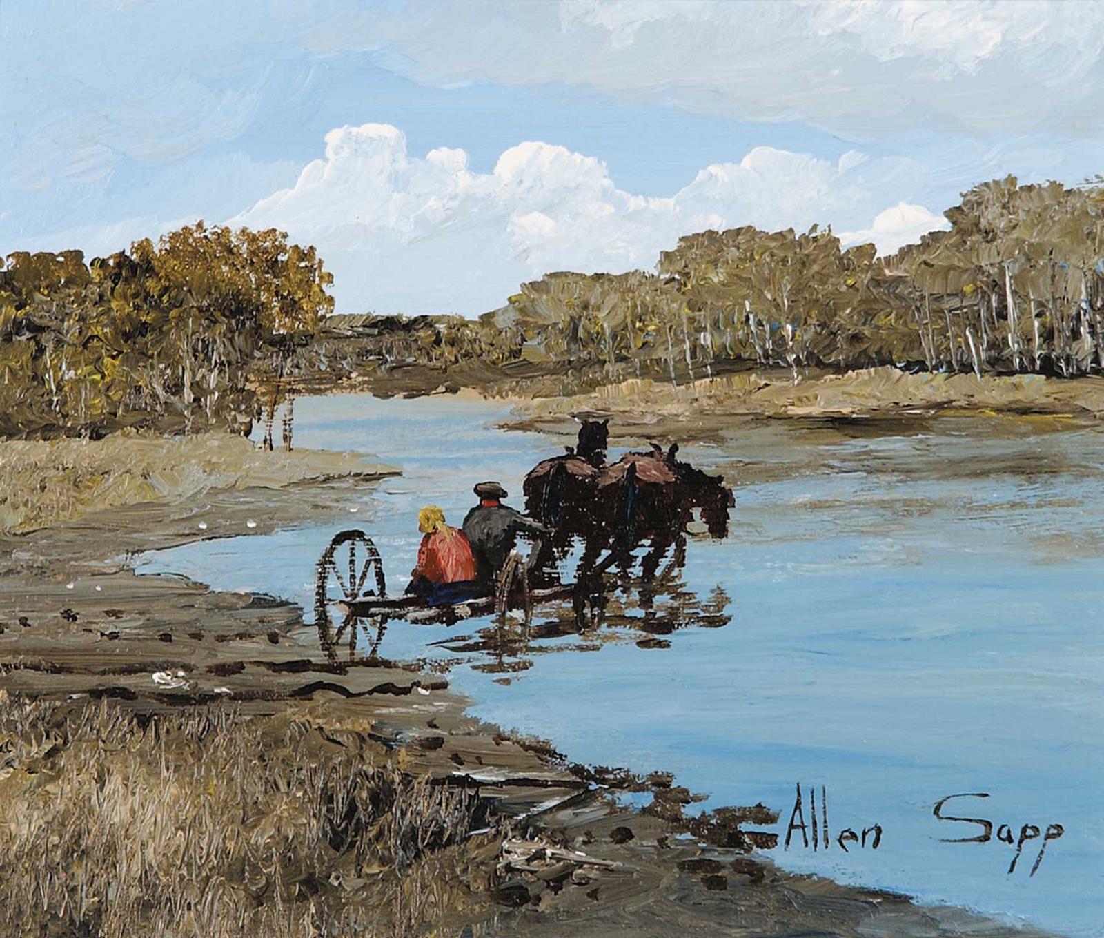 Allen Fredrick Sapp (1929-2015) - Stop to Water the Horses