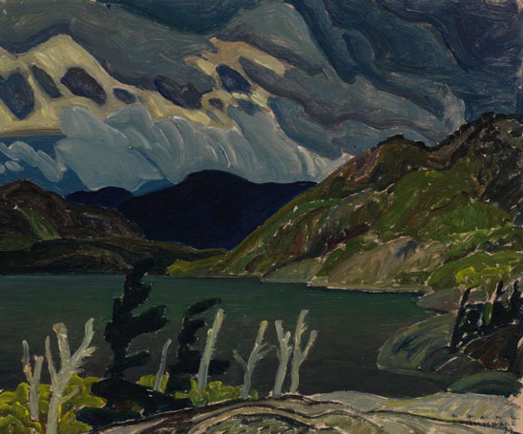 Franklin H. Carmichael (1898-1992) - Storm Over Hills, Cranberry Lake