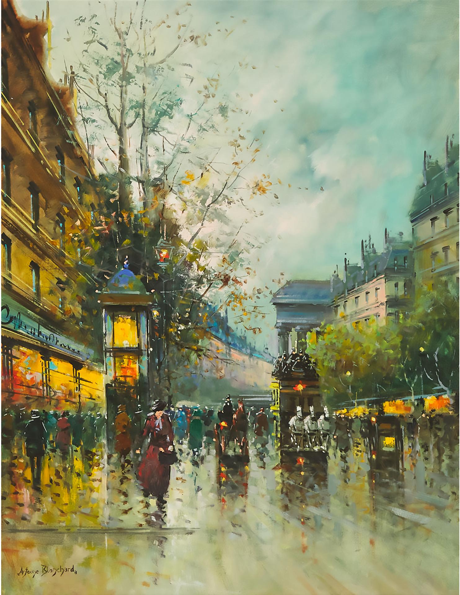 Antoine Blanchard (1910-1988) - Paris, Boulevard Des Capucines