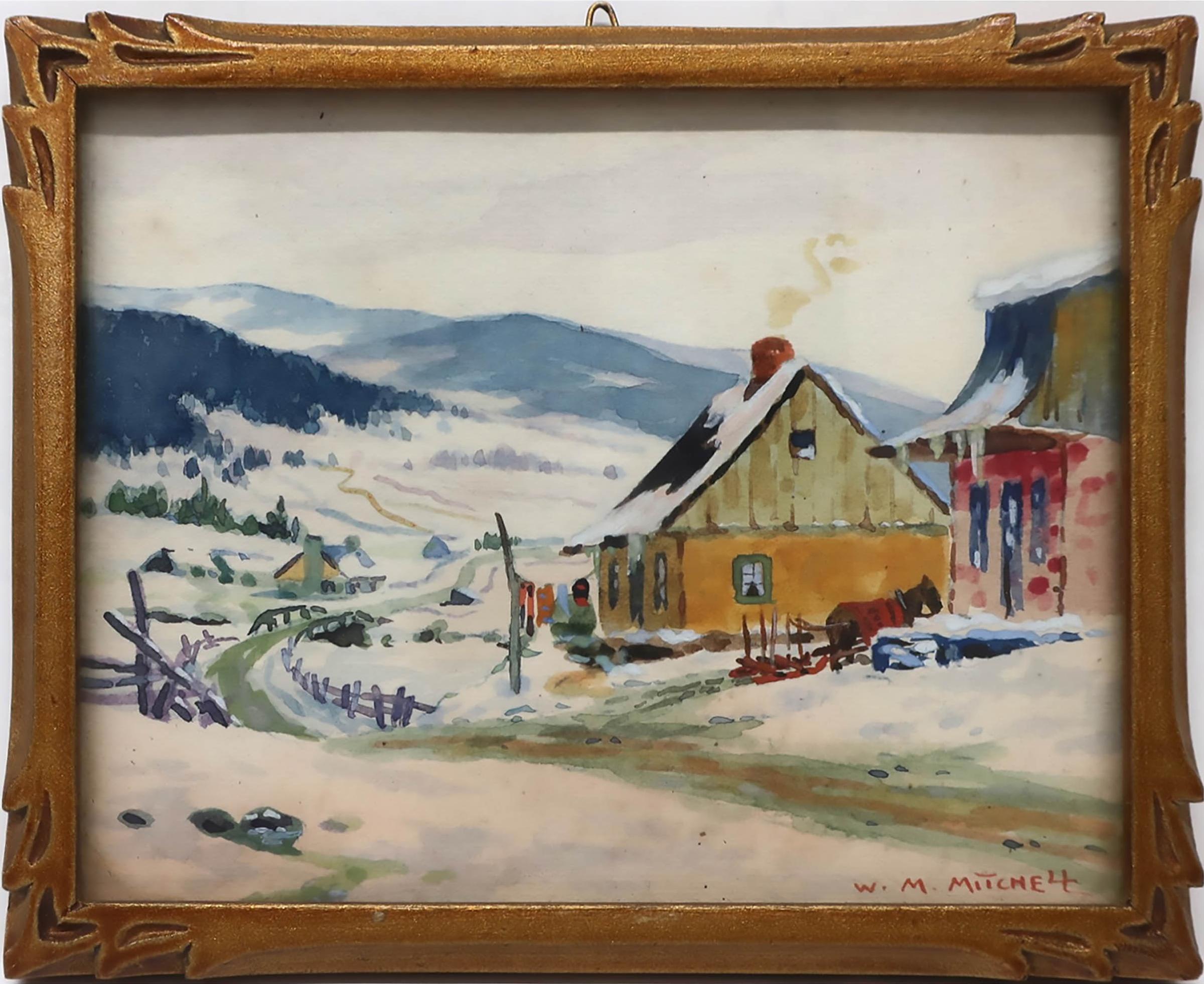 Willard Morse Mitchell (1879-1955) - Winter In The Famous Laurentian Mountains, Near Montreal, P.Q.