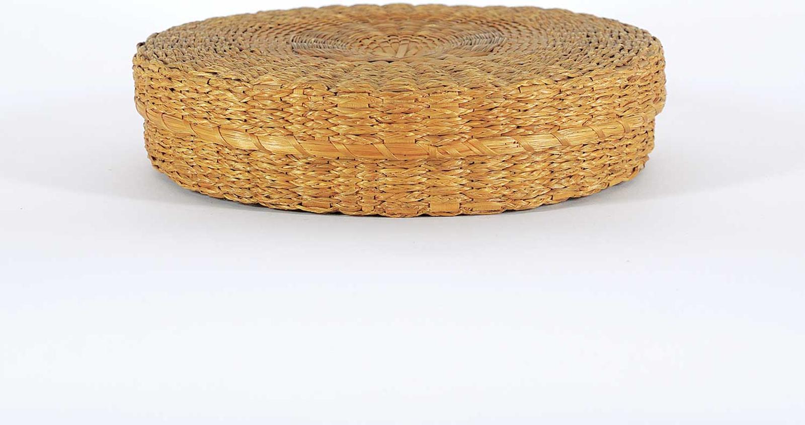 Northwest Coast First Nations School - Shallow Lidded Round Basket