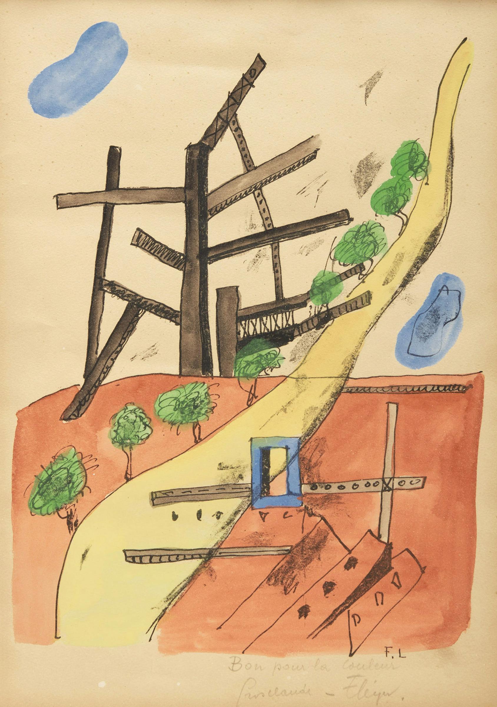 Fernand Léger (1881-1955) - Métropolitan from Les Illuminations