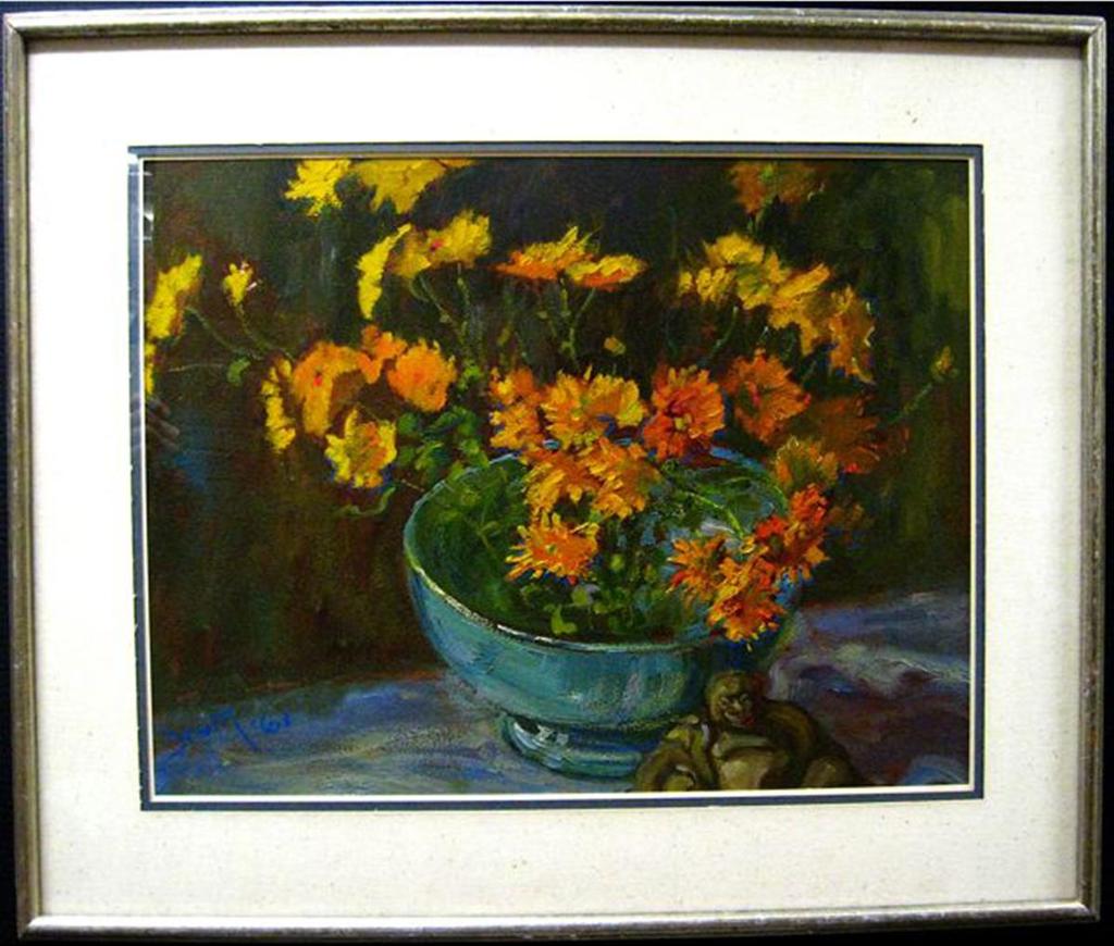 David Clayton Drum (1944) - Floral Still Life