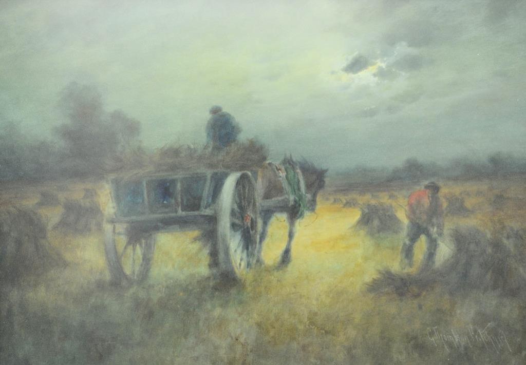George Thompson Pritchard (1878-1962) - Stoking Hay