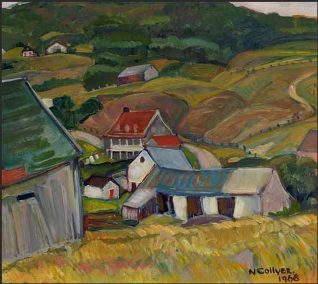 Nora Frances Elisabeth Collyer (1898-1979) - Village Port-au-Persil, PQ, White Barn