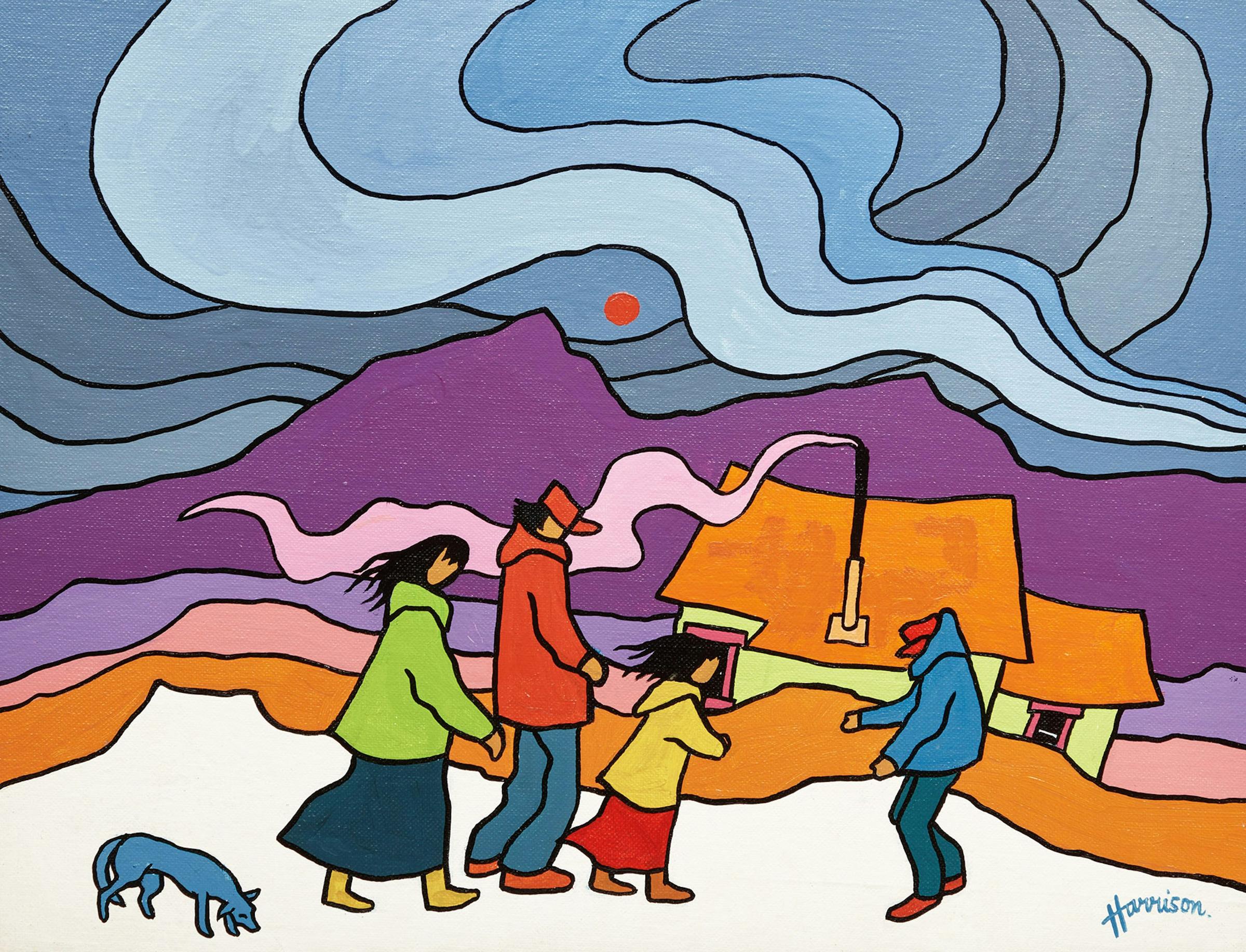 Ted Harrison (1926-2015) - Wild Wind