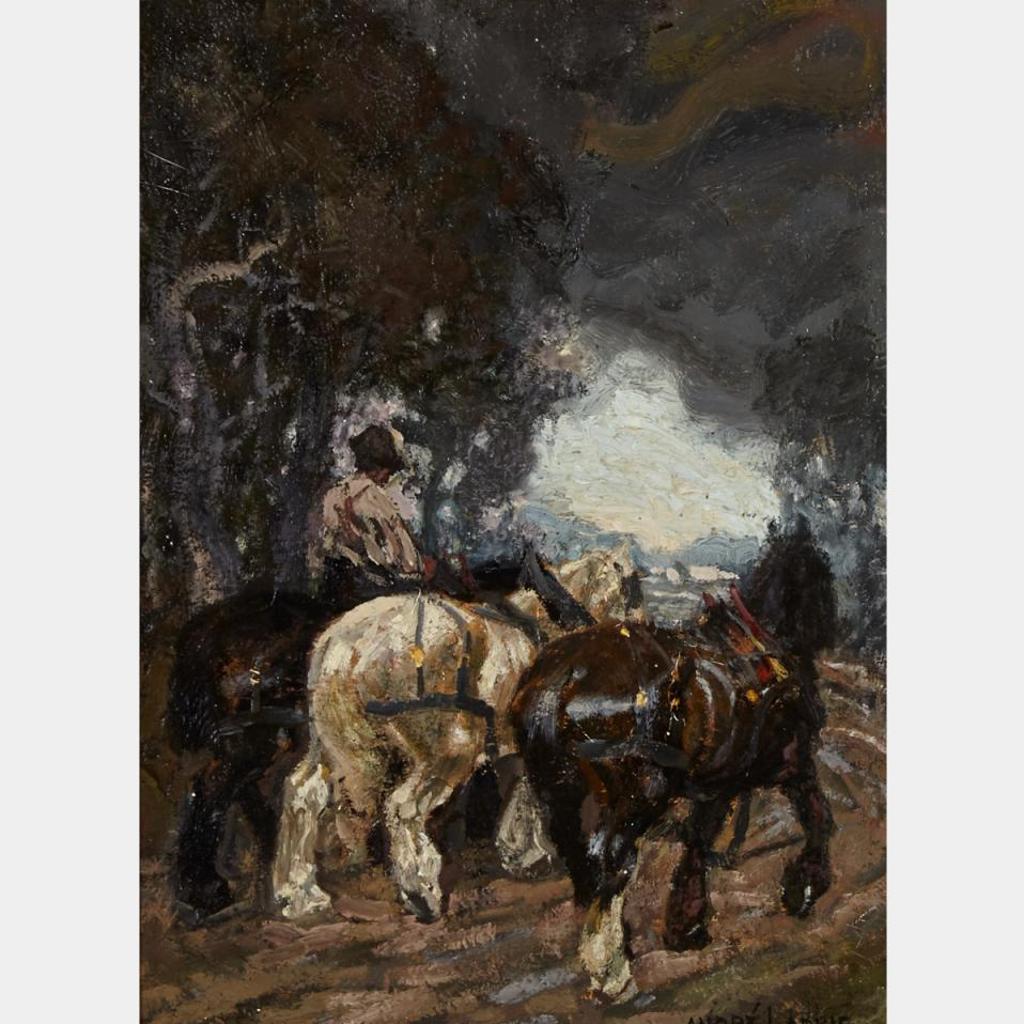Andreas Christian Gottfried (André) Lapine (1866-1952) - Draught Horses