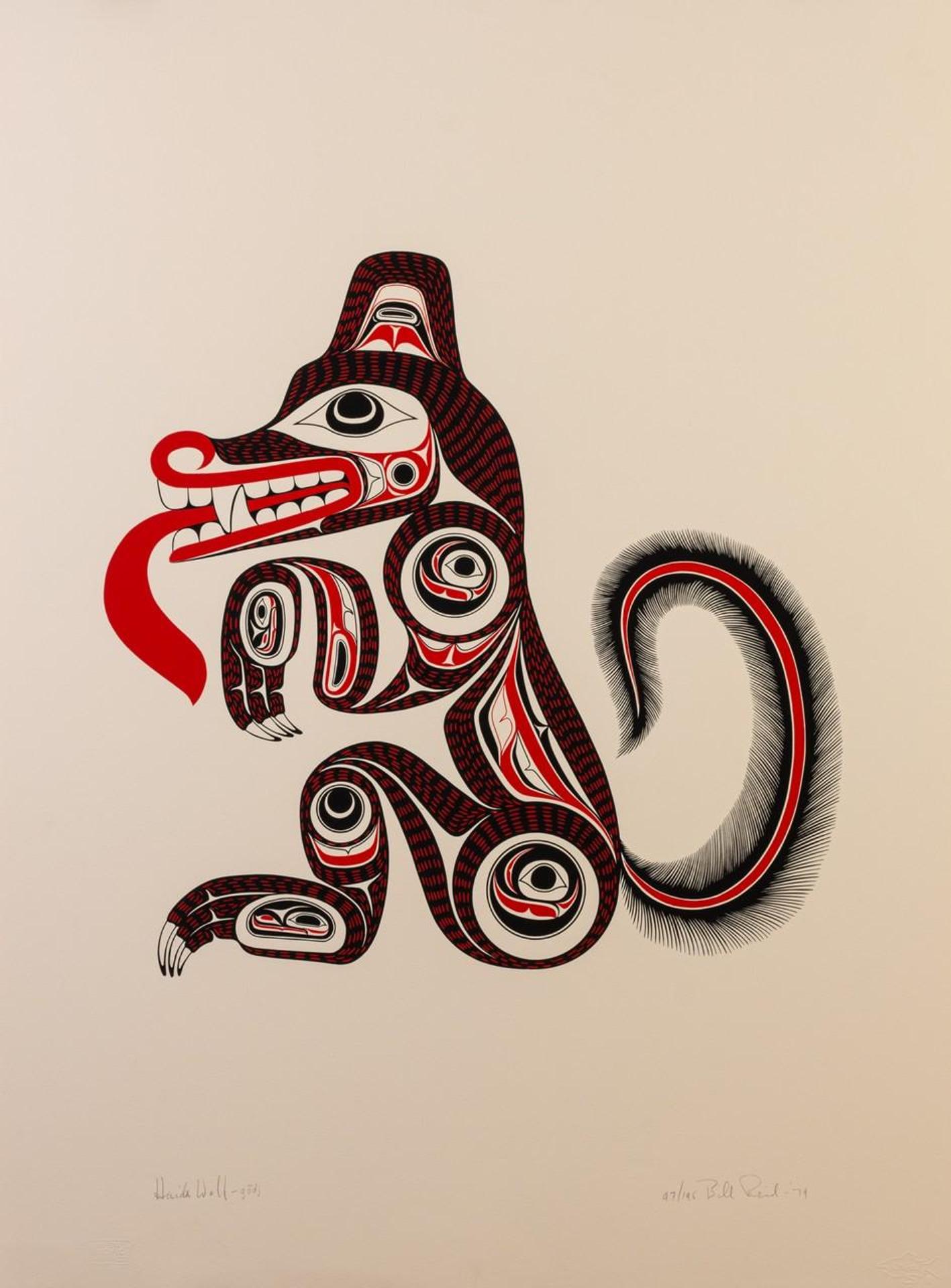 Bill (William) Ronald Reid (1920-1998) - Haida Wolf