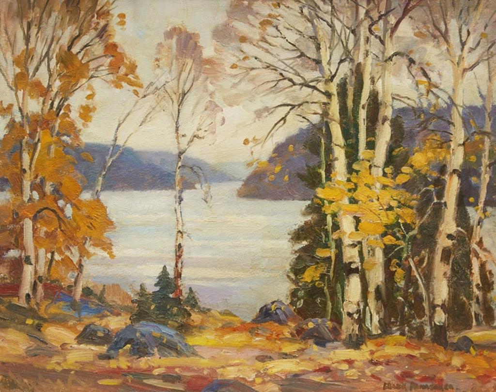 Frank Shirley Panabaker (1904-1992) - Birch Trees and Lake