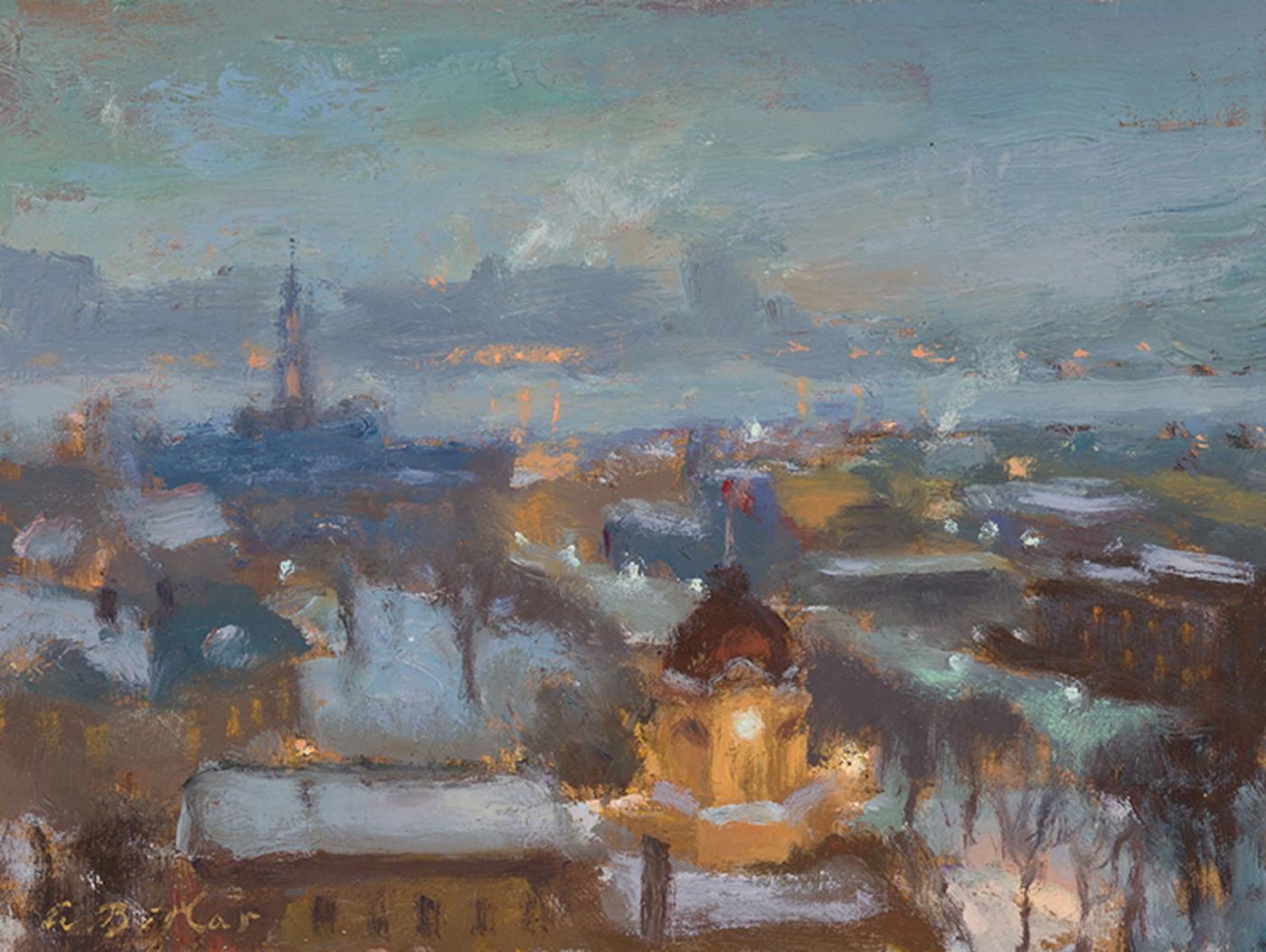 Antoine Bittar (1957) - Quebec Rooftops #44