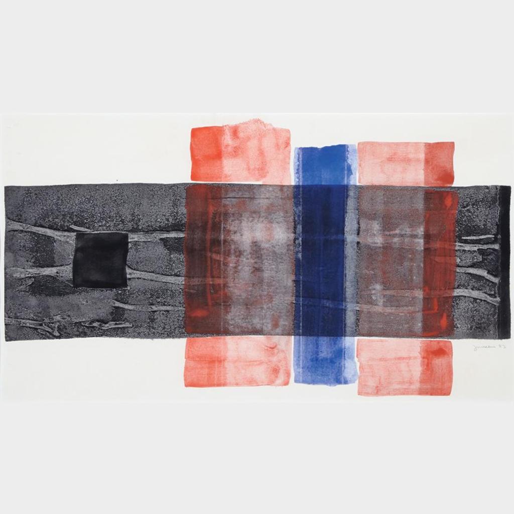 Denis Juneau (1925-2014) - Black, Blue, Red Rectangles