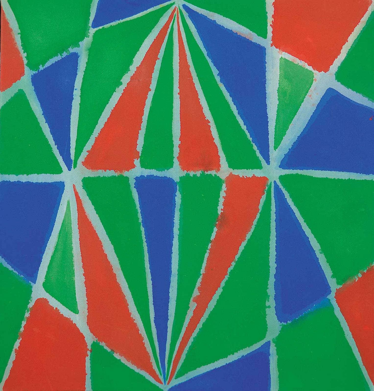 Marian Mildred Dale Scott (1906-1993) - Untitled - Abstract in Blue, Green and Red