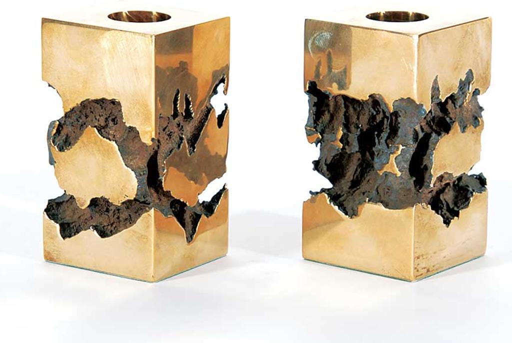 Roy Leadbeater (1928-2017) - Untitled - Two Candlestick Holders
