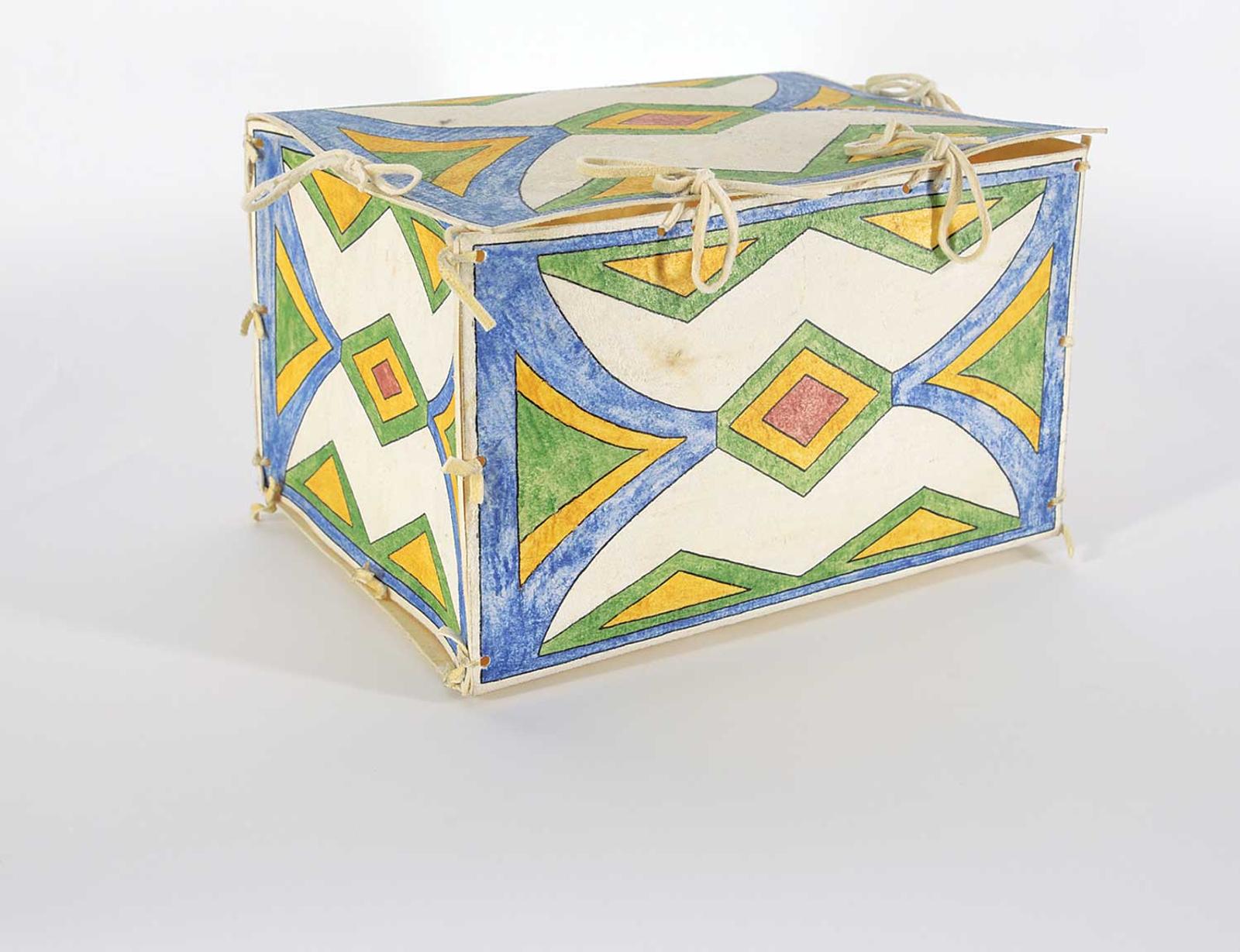 Debra K. Box - Geometric Decorated Leather Box