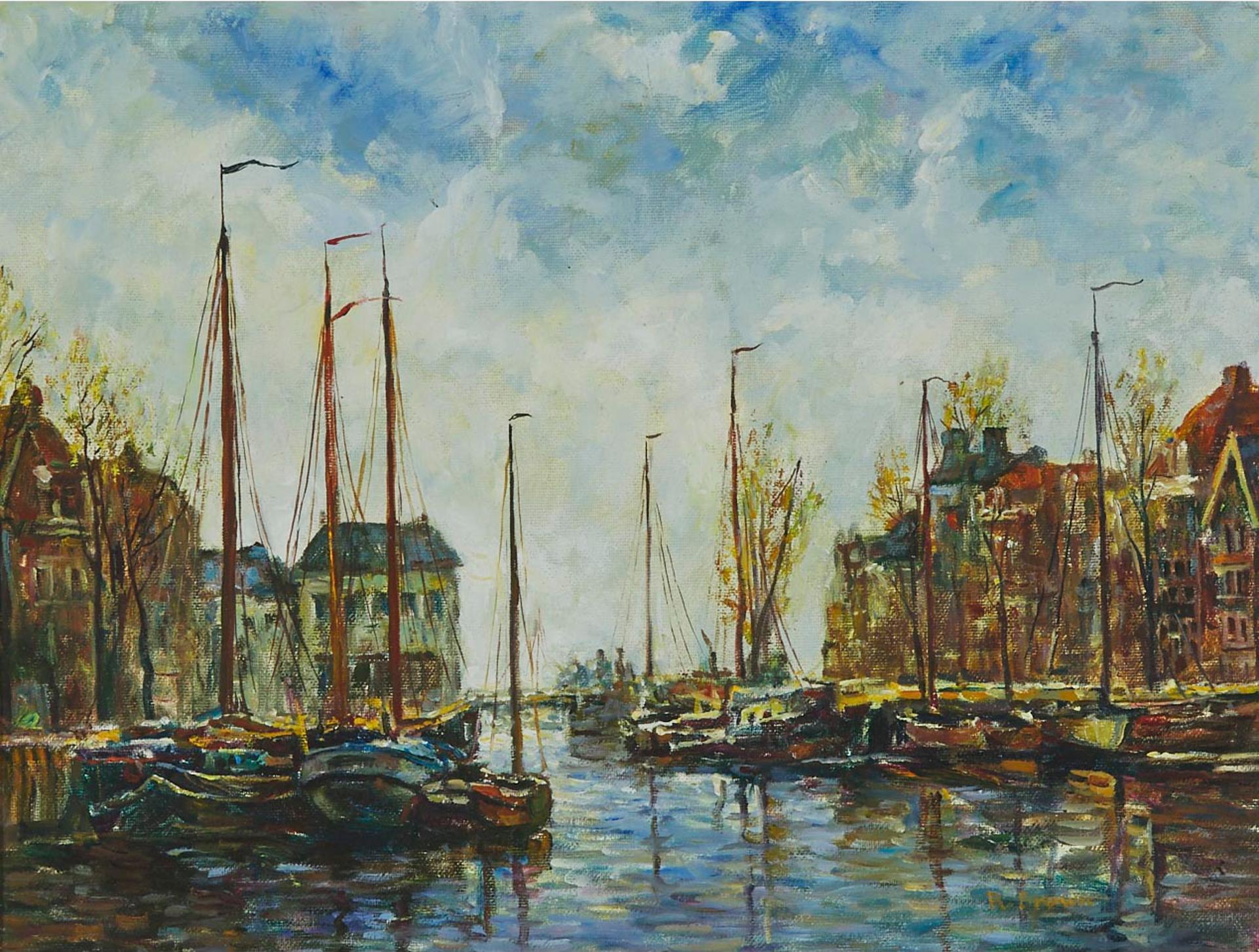 R. Brown - Boats In A Harbour