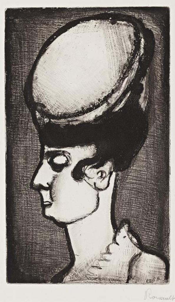 Georges Rouault (1871-1958) - Femme au Chapeau en Profil