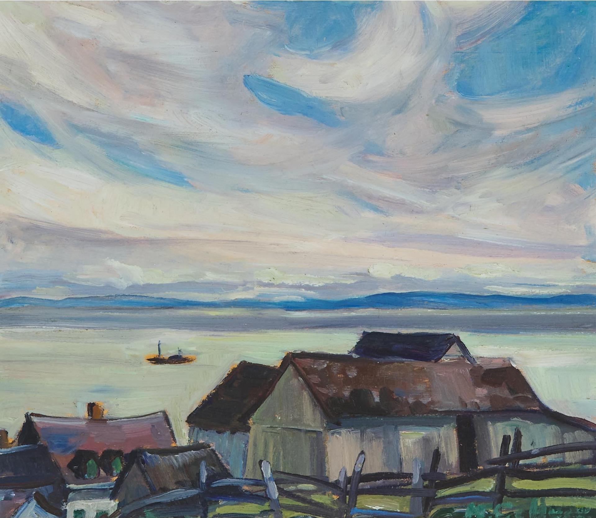 Nora Frances Elisabeth Collyer (1898-1979) - Old Barn, Cap-À-L'aigle, P. Que, July 1947