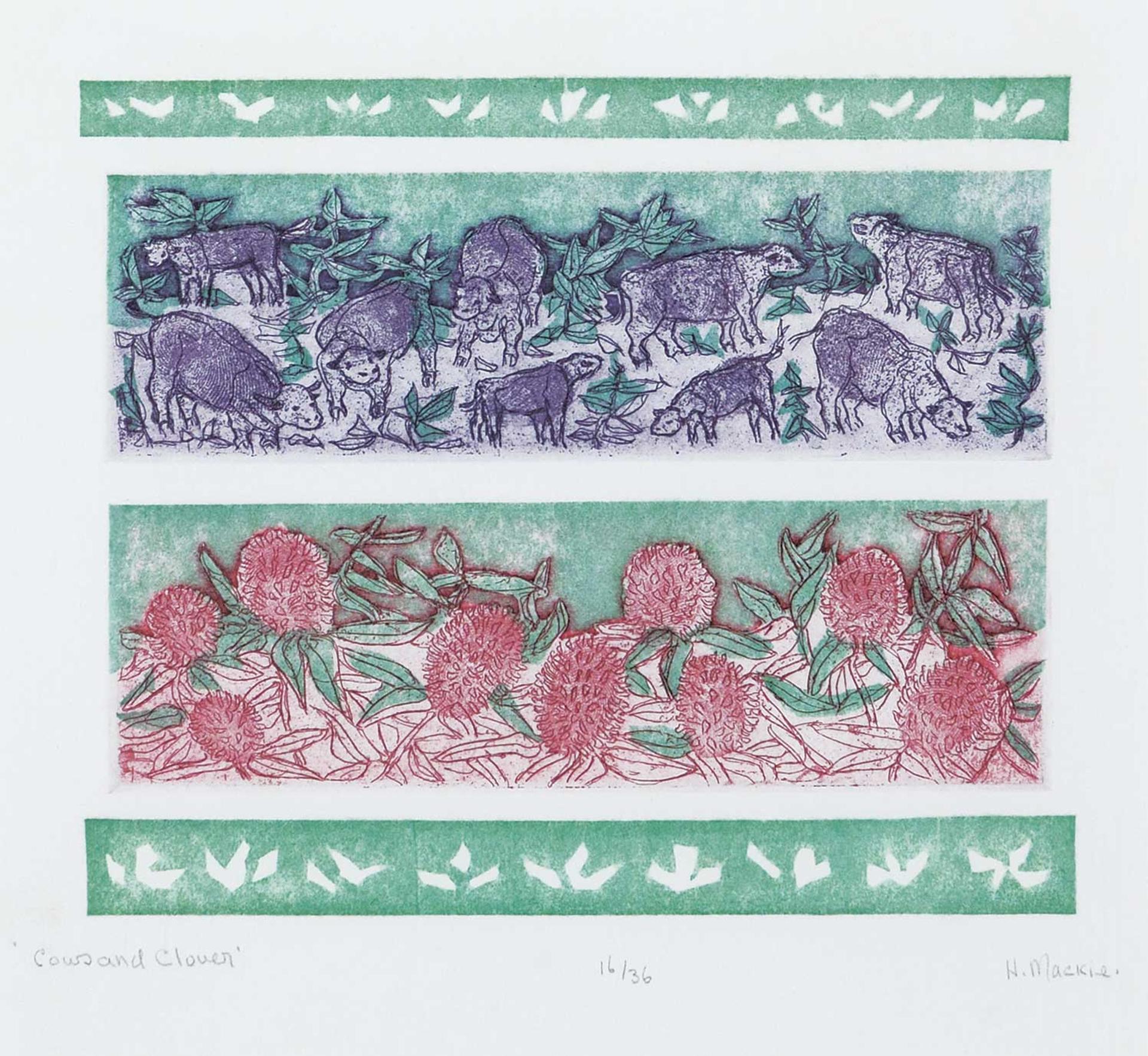 Dora Helen MacKie (1926-2018) - Cows and Clover  #16/36