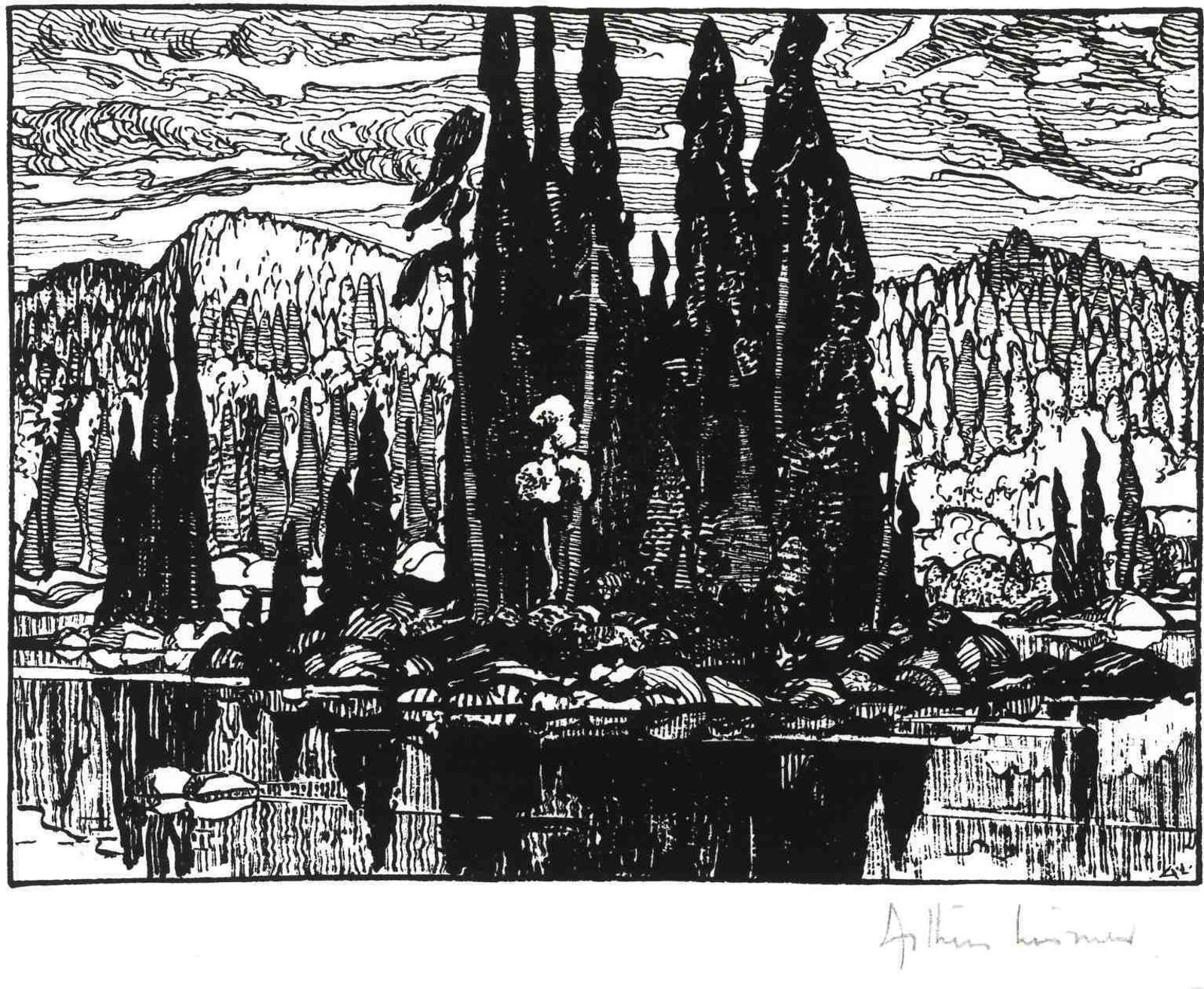 Arthur Lismer (1885-1969) - Islands Of Spruce; 1925