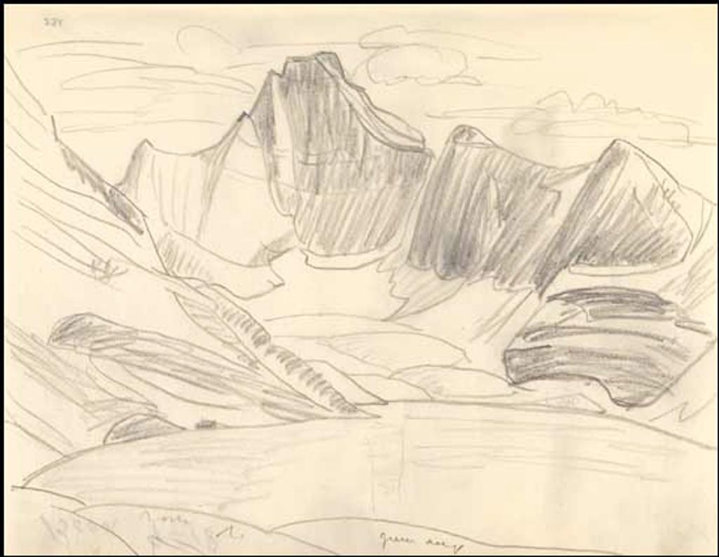 Lawren Stewart Harris (1885-1970) - Rocky Mountain Drawing 9 - 18
