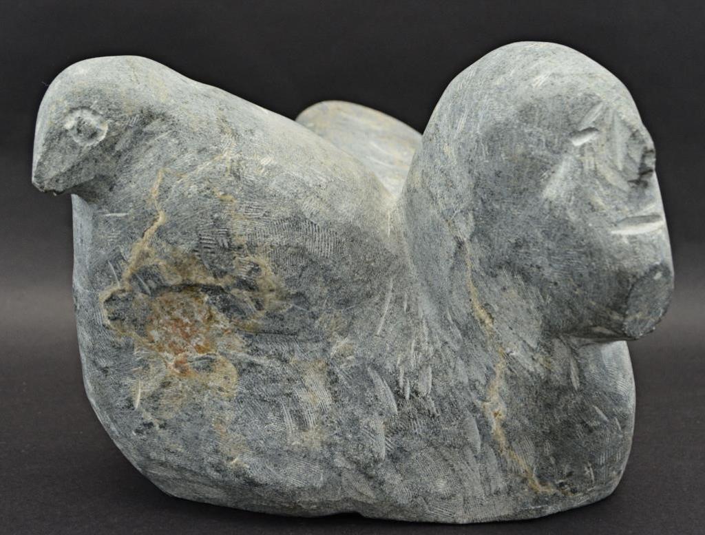 Tuna Iquliq (1935-2015) - Three headed sculpture