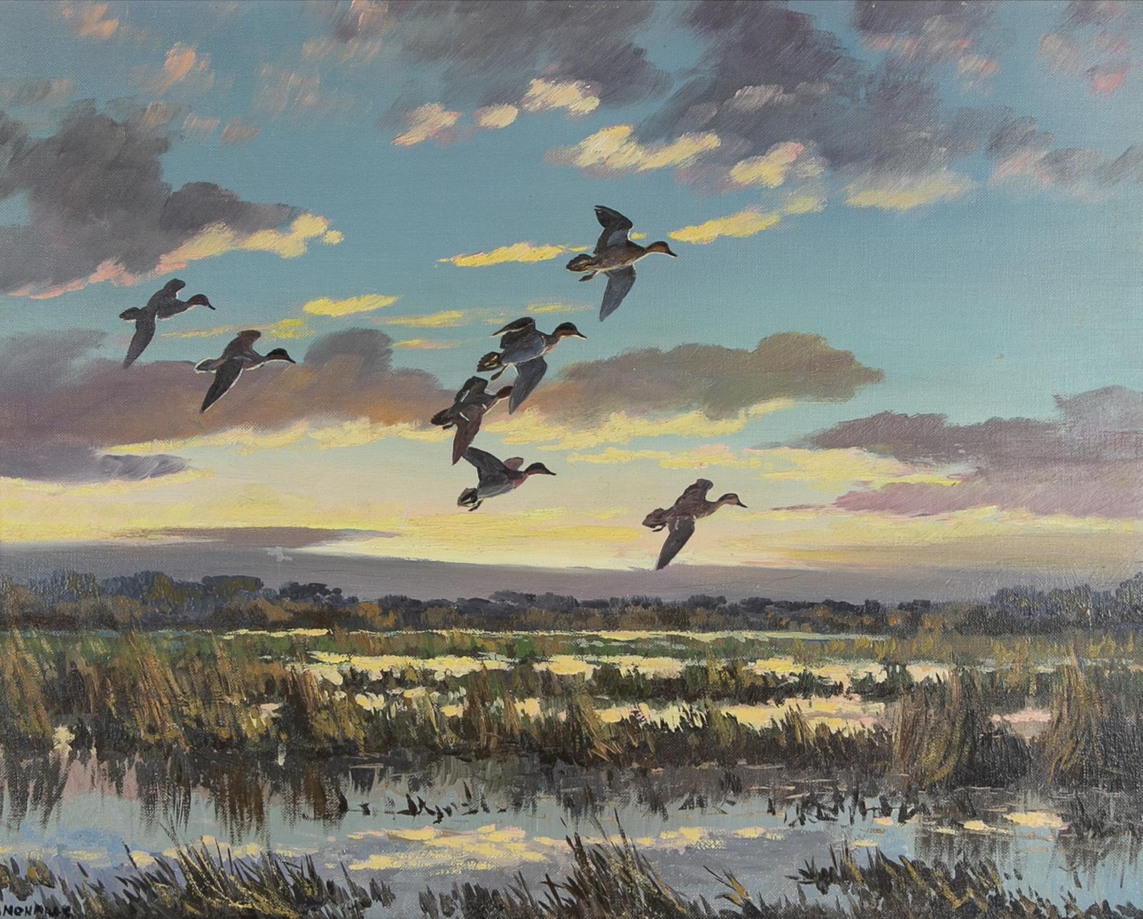 Hugh C. Monahan (1914-1970) - Teal Flight